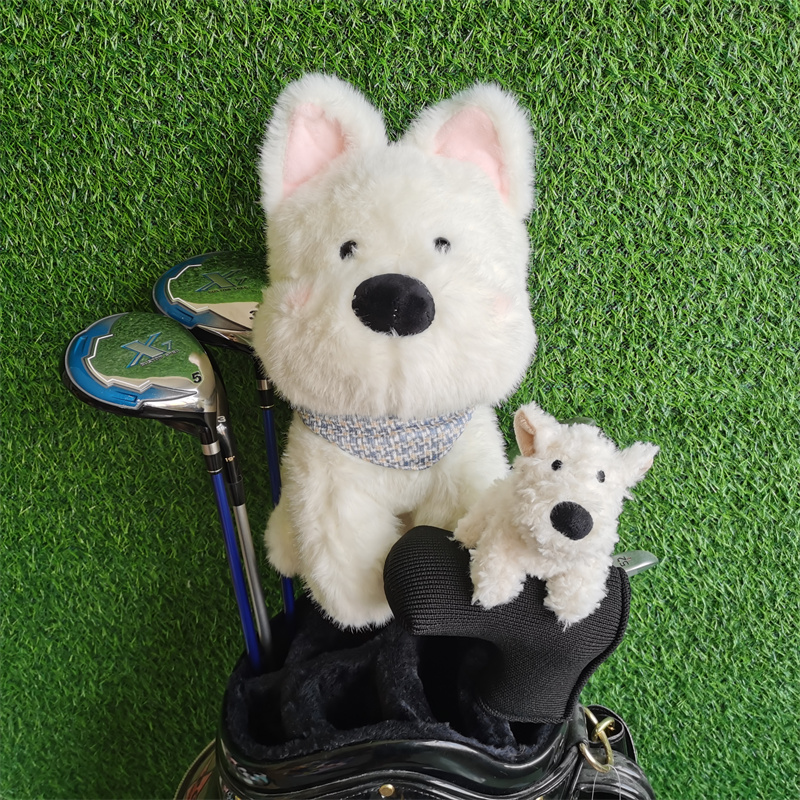 Golf Equipment For Kids - Highland Dog Golf Driver Headcover แฟร์เวย์ไม้ใบมีดพัตเตอร์ฝาครอบ