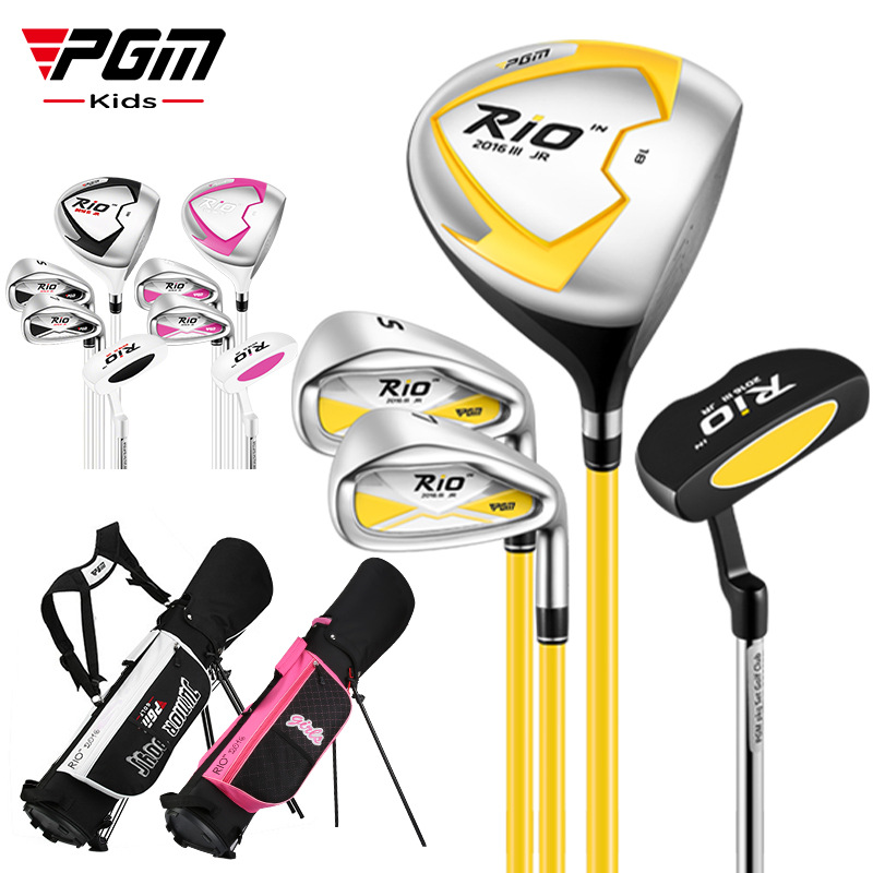 Golf Equipment For Kids - ชุดไม้กอล์ฟเด็ก PGM รุ่นจูเนียร์ สำหรับเด็กผู้ชายและเด็กผู้หญิง พร้อมถุงใส่ไม้กอล์ฟ รุ่น