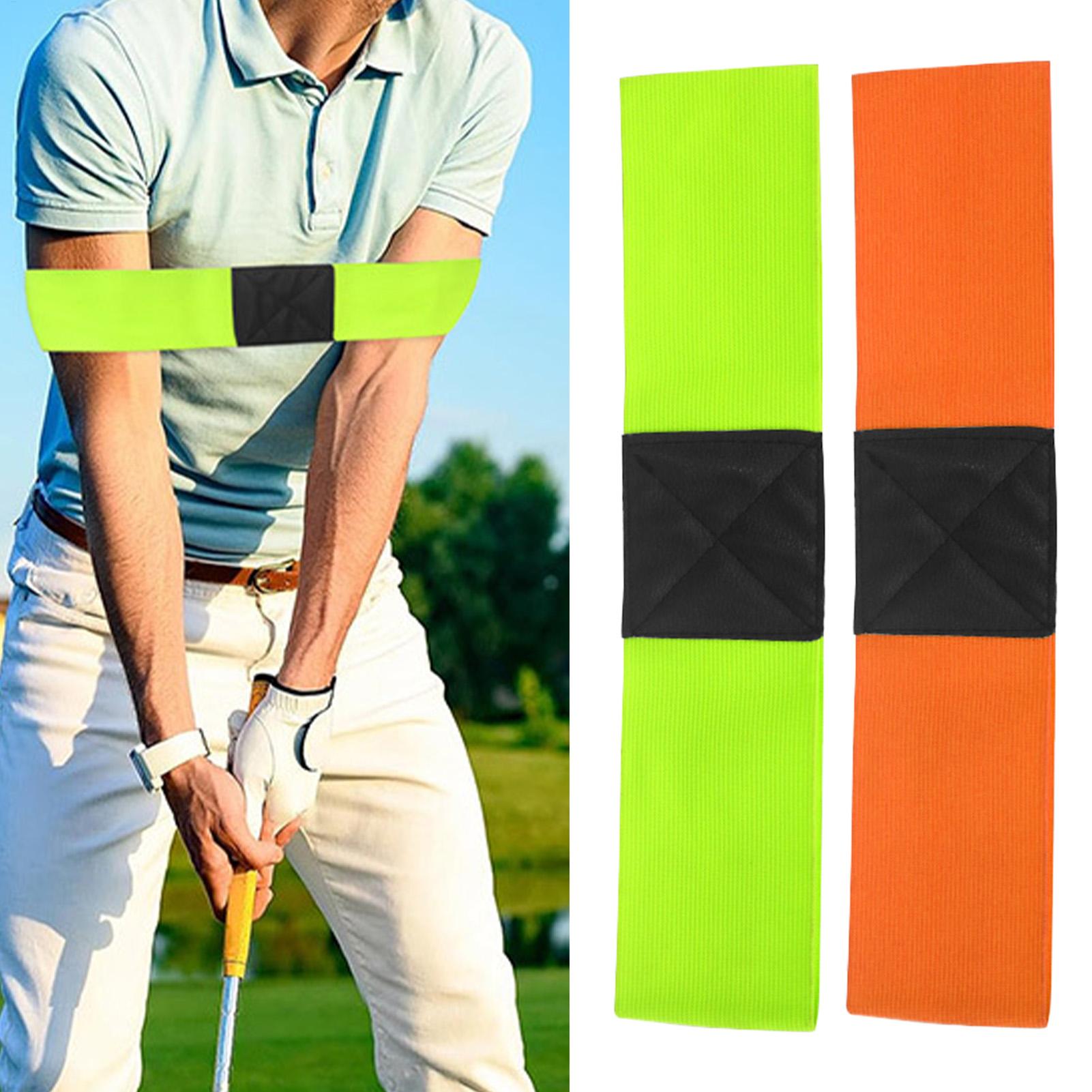 Training Aid Swing - สายรัดแก้ไขวงสวิงกอล์ฟ สายรัดแขนยืดหยุ่นสำหรับฝึกซ้อมกอล์ฟ อุปกรณ์ช่วยฝึกซ้อมแบบพกพา สายรัดปรับวงสวิงกอล์ฟ สำหรับฝึกท่าวงสวิง