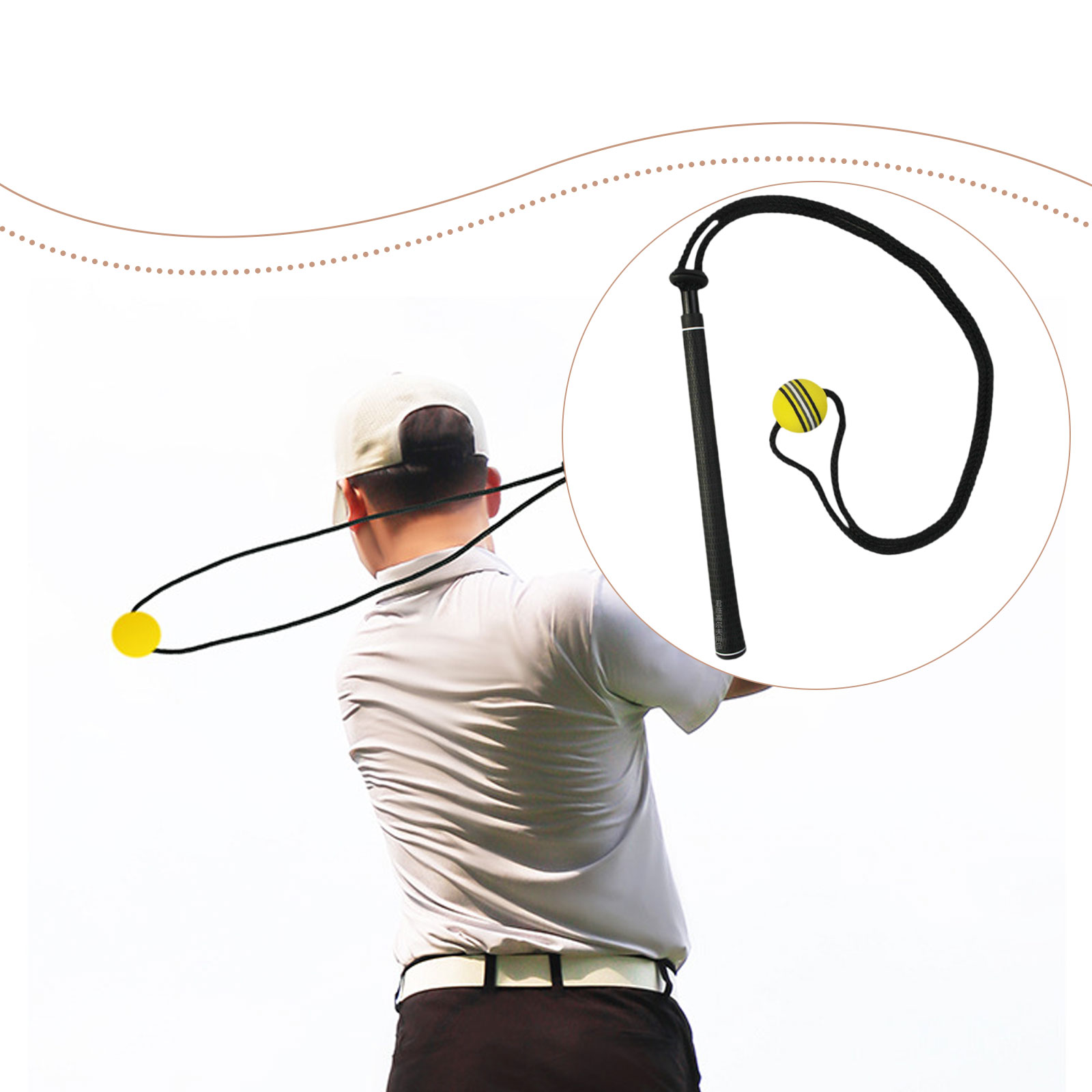 อุปกรณ์ฝึกซ้อมวงสวิงกอล์ฟ เชือ - Golf Equipment Beginners บทวิจารณ์และราคา