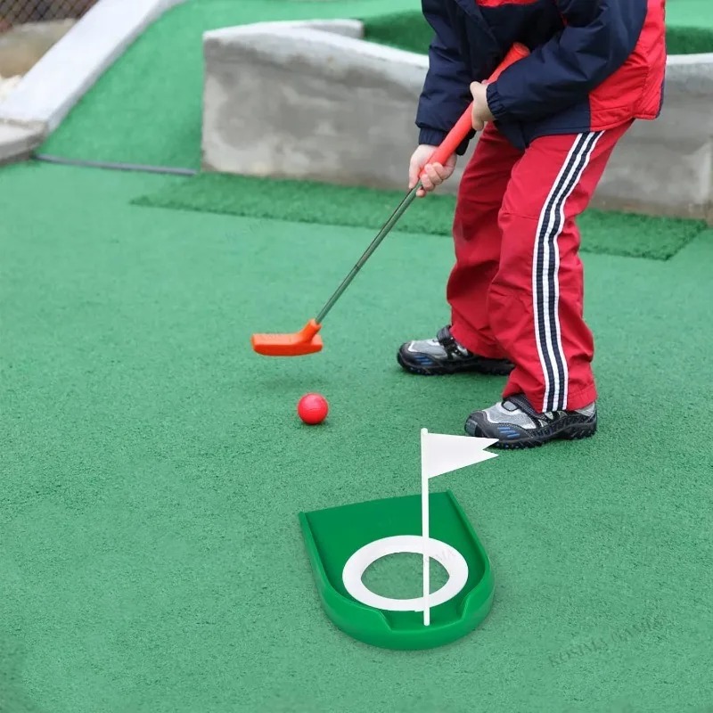 ถ้วยพัตต์กอล์ฟพร้อมธง อุปกรณ์ฝ - Golf Equipment For Kids บทวิจารณ์และราคา